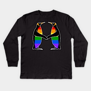 Pride Penguins Kids Long Sleeve T-Shirt